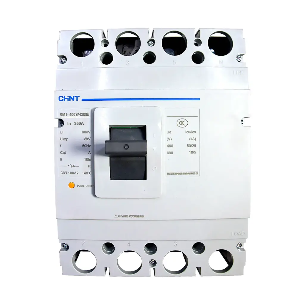 Disjuntor CHINT ELECTRIC NM1-400S/4300B 350A 4P