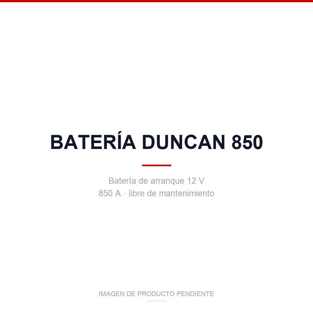 Bateria - DUNCAN 850