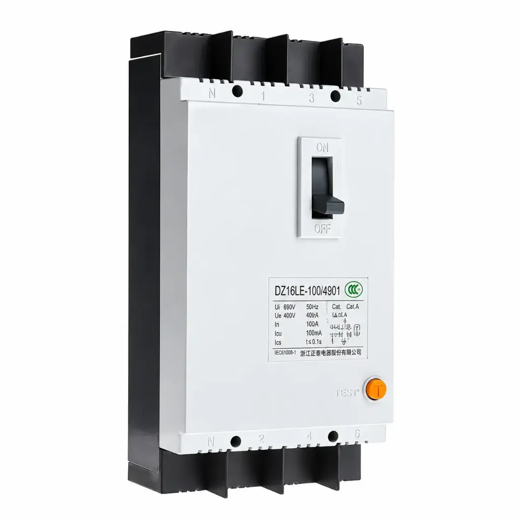 قاطع دائرة - Chint DZ15LE-100/4901 100A 4P