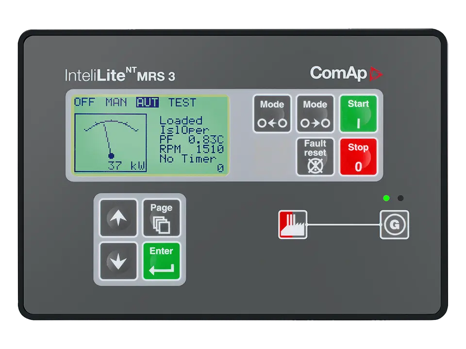 Contrôleur de groupe électrogène - ComAp InteliLite 2 NT MRS 3