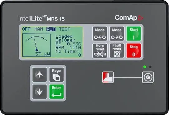 Controlador de grupo gerador - ComAp InteliLite 2 NT MRS 15