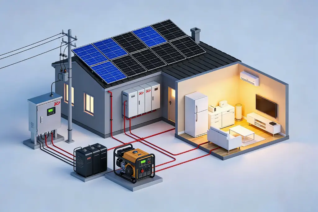 Kit solar - BCP BC-SPA05-10: 10 kWh + 10 kW