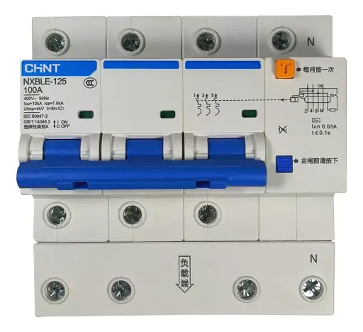 正泰电气断路器 NXBLE-125 100A 3P
