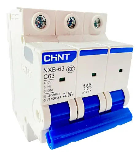 Автоматический выключатель - Мини-автоматический выключатель в литом корпусе тип C NXB-63 6A 2P (Chint)