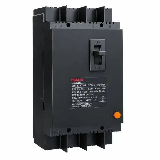 قاطع دائرة - DELIXI DZ15LE-100/1004S 100AMP 4P