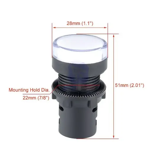 LED指示灯 白色 AD16-22D/S 12 VOL